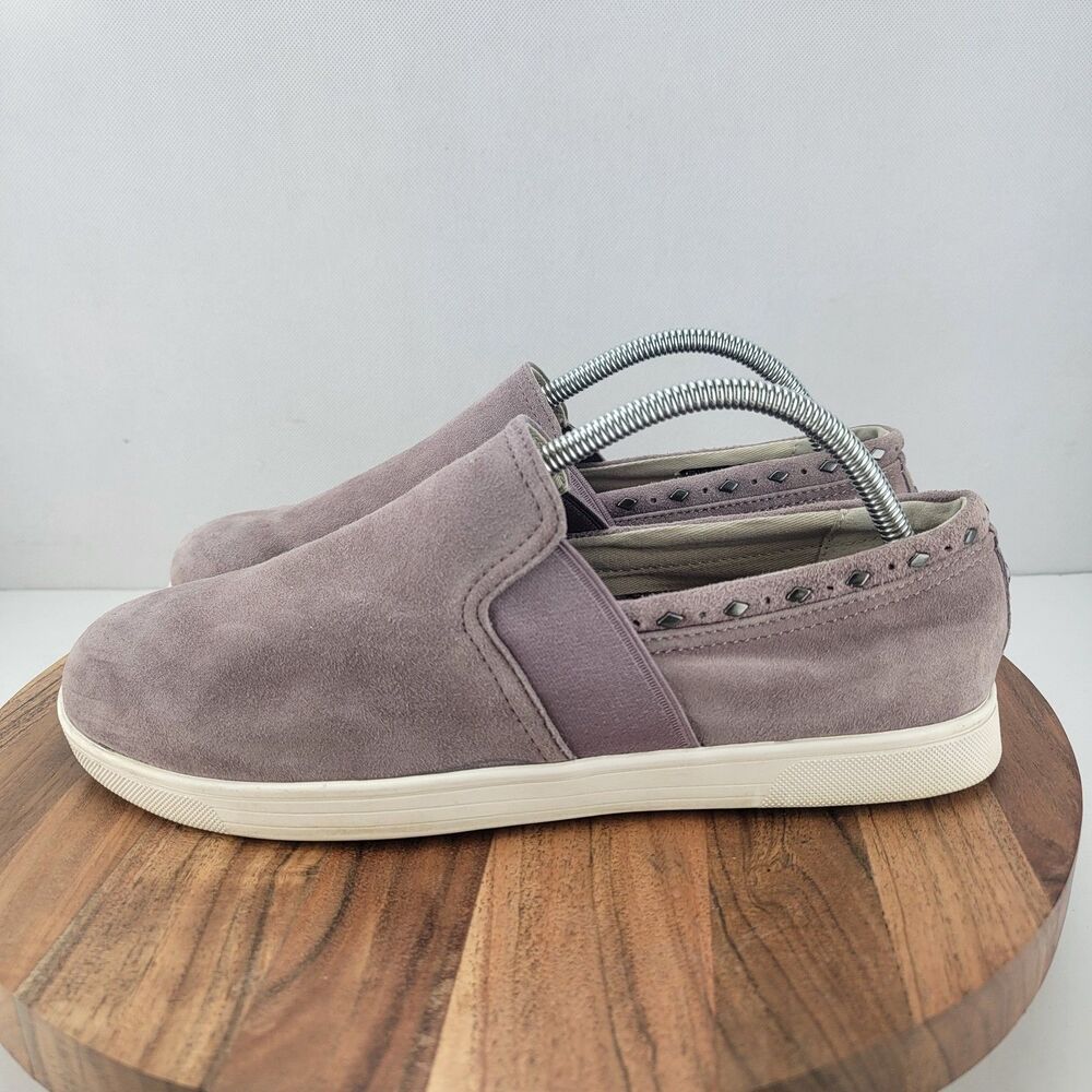Spenco Womens Size 10 Purple Santa Barbara Rivet Slip On Comfort Loafer Shoes